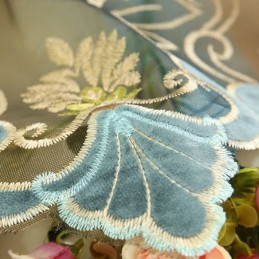 Europees Elegant Transparant Gordijn Op Maat Gemaakt Gordijnpaneel Voor Woonkamer Slaapkamer