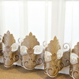 Europees Geborduurd Raamgordijn Op Maat Gemaakt Gordijn Prachtige Bloemengordijnen Voor Woonkamer Villa Hall