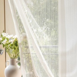 Visgraat Tule Gordijnen Raamscherm Voor Woonkamer Slaapkamer