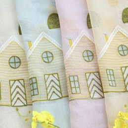 Decoratieve Raamschermen Cartoon Geborduurde Tule Gordijnen Voor De Slaapkamer