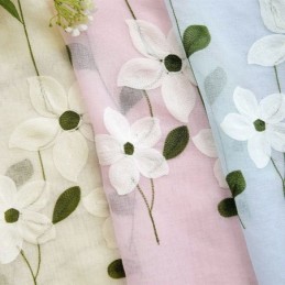 Bloemen Raamscherm Transparant Gordijn Op Maat Gemaakt Gordijnstof Voor Woonkamerdecoraties