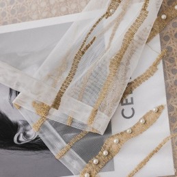 Moderne Voile Tule Gordijnen Op Maat Gemaakt Wit Gordijn Voor Woonkamer Slaapkamer