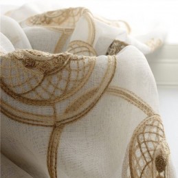 Ronde Borduurwerk Transparante Gordijnen Voor Woonkamer/Slaapkamer