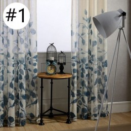 Bladeren Bedrukt Gordijn Op Maat Gemaakt Gordijn Tule Transparant Voor Woonkamer Slaapkamer