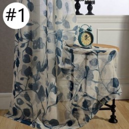 Bladeren Bedrukt Gordijn Op Maat Gemaakt Gordijn Tule Transparant Voor Woonkamer Slaapkamer