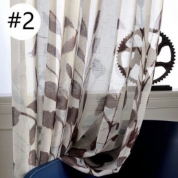 Bladeren Bedrukt Gordijn Op Maat Gemaakt Gordijn Tule Transparant Voor Woonkamer Slaapkamer