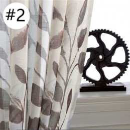 Bladeren Bedrukt Gordijn Op Maat Gemaakt Gordijn Tule Transparant Voor Woonkamer Slaapkamer