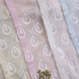 Luxe Geborduurd Raamscherm Voor Woonkamer/Eetkamer, Op Maat Gemaakt Gordijn