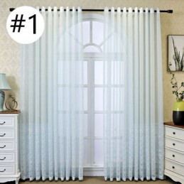 Decoratief Raamscherm Met Geborduurde Visschubben, Transparant Gordijn Op Maat Voor De Woonkamer