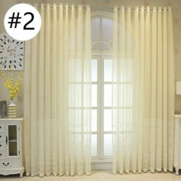 Decoratief Raamscherm Met Geborduurde Visschubben, Transparant Gordijn Op Maat Voor De Woonkamer