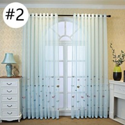 Decoratief Raamscherm Met Geborduurde Vis, Op Maat Gemaakt Gordijn Voor De Woonkamer