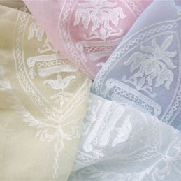 Europees Gordijn Op Maat Gemaakt, Transparant Geborduurd Raamscherm Voor Woonkamer/Slaapkamer