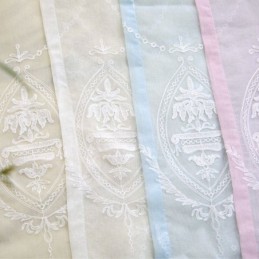 Europees Gordijn Op Maat Gemaakt, Transparant Geborduurd Raamscherm Voor Woonkamer/Slaapkamer