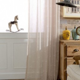 Ronde Bedrukte Transparante Gordijnen Voor Woonkamer/Slaapkamer