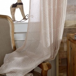 Ronde Bedrukte Transparante Gordijnen Voor Woonkamer/Slaapkamer