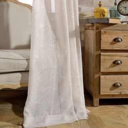 Ronde Bedrukte Transparante Gordijnen Voor Woonkamer/Slaapkamer