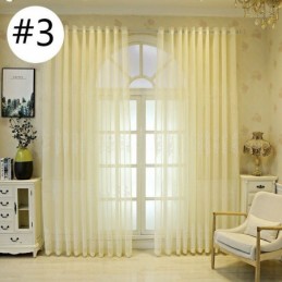 Decoratief Raamscherm Met Plantenprint En Borduurwerk, Op Maat Gemaakt Gordijn Voor De Woonkamer