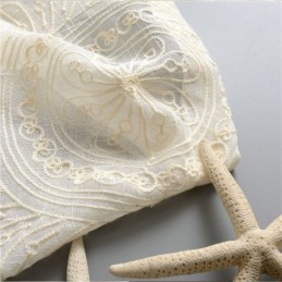 Tule Gordijnen Met Geborduurde Bloemen, Transparant Raamscherm Voor Woonkamer En Slaapkamer