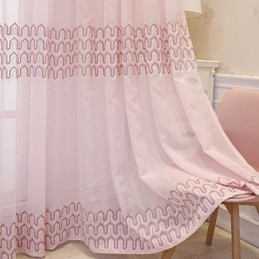 Luxe Geborduurd Raamscherm Voor Woonkamer/Eetkamer, Op Maat Gemaakt Gordijn