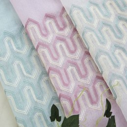 Luxe Geborduurd Raamscherm Voor Woonkamer/Eetkamer, Op Maat Gemaakt Gordijn