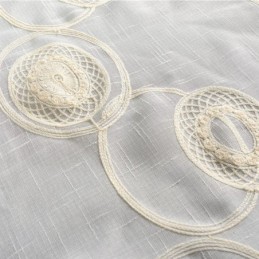 Ronde Borduurwerk Transparante Gordijnen Voor Woonkamer/Slaapkamer