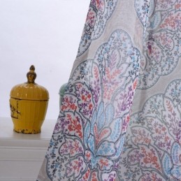 Bedrukte Bloemengordijnen Van Tule Voor De Woonkamer