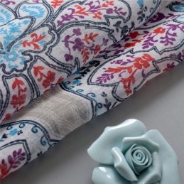 Bedrukte Bloemengordijnen Van Tule Voor De Woonkamer