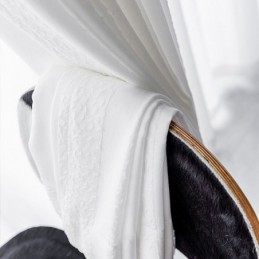 Witte Transparante Gordijnen, Geplooide Gekreukte Raampanelen