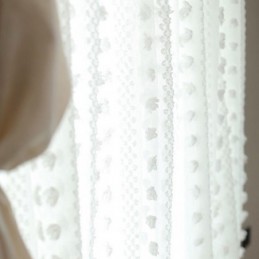 Nordic Reliëf Transparant Gordijn Op Maat Gemaakt Gordijn Tule Woonkamer Slaapkamer