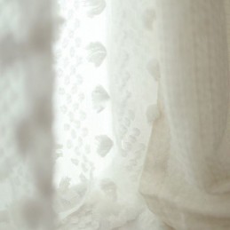 Nordic Reliëf Transparant Gordijn Op Maat Gemaakt Gordijn Tule Woonkamer Slaapkamer