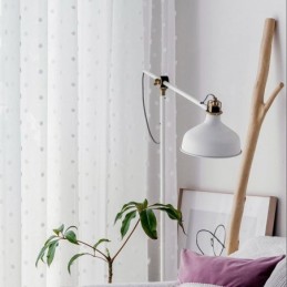 Nordic Reliëf Transparant Gordijn Op Maat Gemaakt Gordijn Witte Tule Woonkamer Slaapkamer