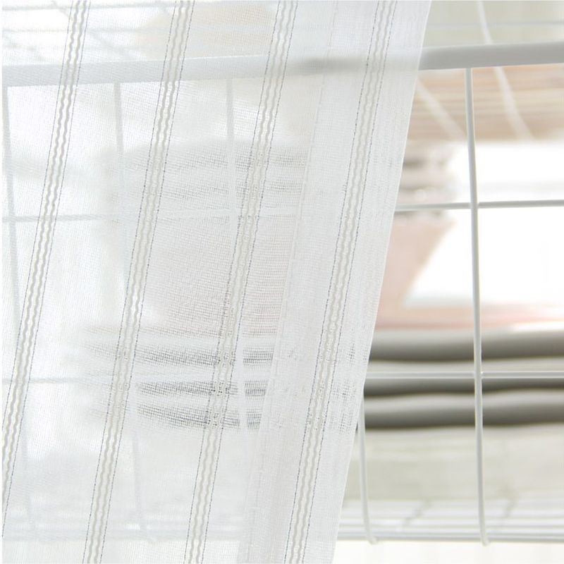 Moderne Geborduurde Voile Gordijnen, Nordic Tule Gordijnen, Op Maat Gemaakt Gordijn Voor De Woonkamer