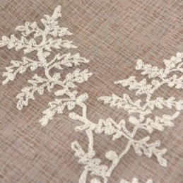 Wit Doorschijnend Gordijn Op Maat Gemaakt Met Borduurwerk Van Tule Voor Woonkamer En Slaapkamer