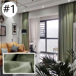 Nordic Style Solid Hotel Flanel Verduisteringsgordijn Gordijn Op Maat