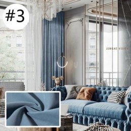 Nordic Style Solid Hotel Flanel Verduisteringsgordijn Gordijn Op Maat