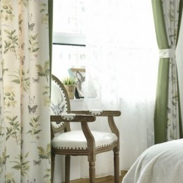 Gordijnen Met Katoenen Linnen Bloemenprint En Plantenpatroon Voor De Woonkamer