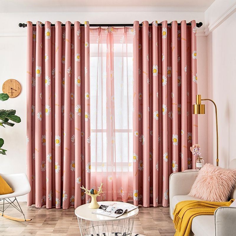 Verduisteringsgordijn Op Maat Gemaakt Gordijn Amerikaanse Bloemenprint