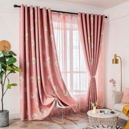 Verduisteringsgordijn Op Maat Gemaakt Gordijn Amerikaanse Bloemenprint