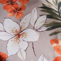 Gordijn Van Katoenlinnen Op Maat Gemaakt Gordijn In Amerikaanse Stijl Met Bloemenprint