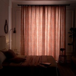 Gordijn Op Maat Gemaakt Gordijn Amerikaanse Stijl Plantenprint Semi-Verduisterend