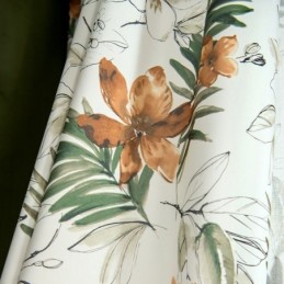 Gordijnen Amerikaanse Stijl Met Plantenprint