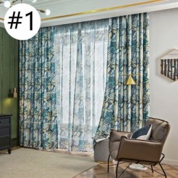 Amerikaanse Stijl Gordijn Op Maat Gemaakt Gordijn Met Plantenprint