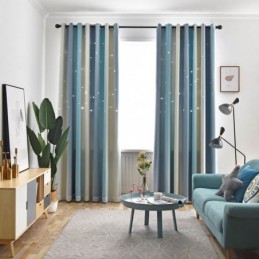 Verduisteringsgordijn Op Maat Gemaakt Gordijn Hollow Star Met Transparante Slaapkamer