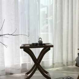 Wit Doorschijnend Gordijn Op Maat Gemaakt Gordijn Effen Kleur Bijpassende Voile Woonkamer Slaapkamer