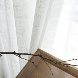 Wit Doorschijnend Gordijn Op Maat Gemaakt Gordijn Effen Kleur Bijpassende Voile Woonkamer Slaapkamer