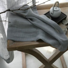 Grijze Transparante Gordijnen Op Maat Gemaakt, Ademend Effen Voile, Woonkamer, Slaapkamer