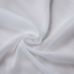 Witte Chiffon Transparante Gordijnstof Op Maat Gemaakt, Moderne Ademende Stof Voor Woonkamer, Slaapkamer En Kinderkamer