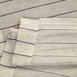 Nordic Simple Sheer Gordijn Op Maat Gemaakt Gordijn Strepen Jacquard Milieu Beschermend Linnen Gemengde Stof