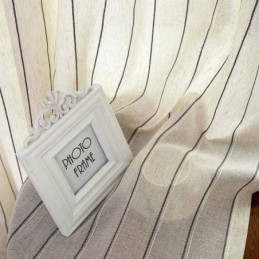 Nordic Simple Sheer Gordijn Op Maat Gemaakt Gordijn Strepen Jacquard Milieu Beschermend Linnen Gemengde Stof