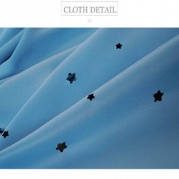 Gordijnen Met Sterren Romantische Verduisterende Raamfolie Voor Woonkamer/Slaapkamer